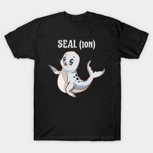 Seal(ion) Sea Lion Pun Funny Baby Sealion Pun T-Shirt